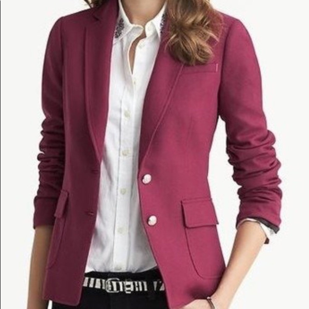 Banana Republic wool blend hacking jacket.